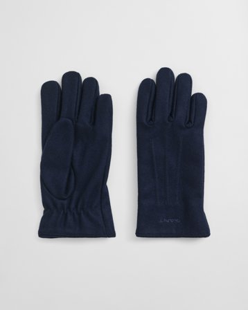 GANT Herren Melton Handschuhe (L-XL) Blau