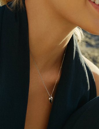 Edblad Amore Necklace S Steel - Silver - ONE SIZE 42 - 45 cm