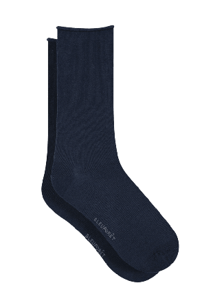 BleuForêt Bomullssocka roll-top, 2-pack Strumpor Herr Blå 43/46