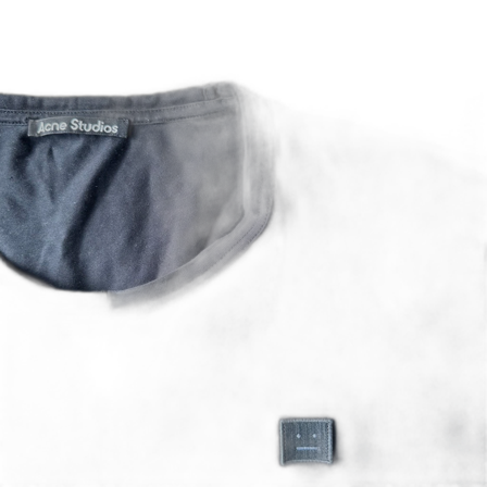 Svart t-shirt Acne Studios Face