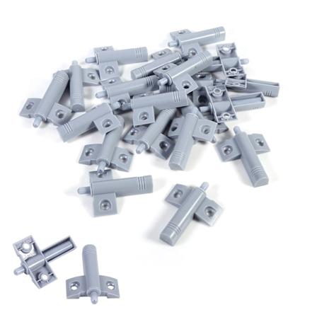 20 stk/pakke Kjøkkenskapdør Stopp Skuffe Myk Stille Lukking Nær Dempere Buffere Grå/Hvit