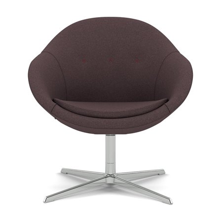 Varier Furniture Kokon Club - Red Wool - Chrome base