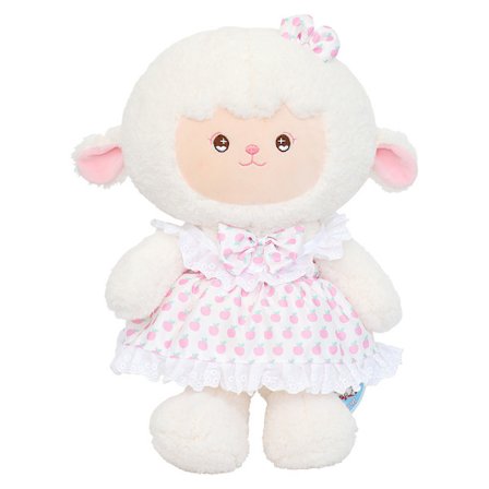 Fylld djur får med kläder Ewe docka vilda lamm mjuk plysch