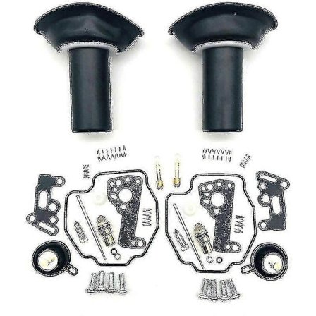2-pakning Forgasser Reparasjonssett Kompatibelt med Yamaha Virago Xv535 1990-2001 Xv 535 Plunger Membran-Perfekt