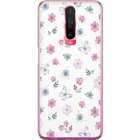 Mobilskal till Xiaomi Redmi K30 med Blommor och fjärillar