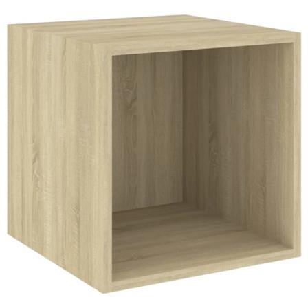 Vidaxl Väggskåp Sonoma-ek 37x37x37 Cm Konstruerat Trä Brun