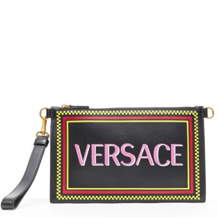 Versace Pre-owned Pre-owned Leather shoulder-Tass , Zwart , Dames , Maat: ONE Size Vintage Tassen