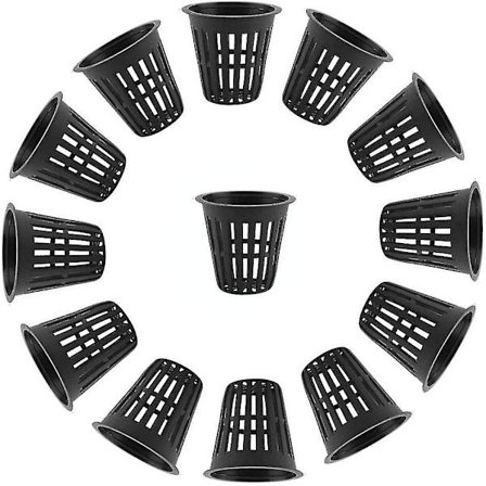 30 stk. Netpot, Hydroponiske Plante Mesh Pot Net, Blomsterpotte Plastik Mesh Net Pot Kurve Haveplante Vækstkop, Til Hydroponisk Have Balkon Planti