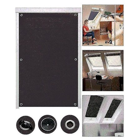 Mørklægningsgardin, Bærbar Rejse Mørklægningsgardin, Mørklægningsstof Med 7 Sugkopper 57*100cm/22.44*39.37inch