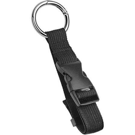 1 svart justerbar axelrem med elastisk slips, stöldskyddande