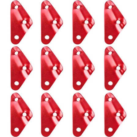 Guyline-spännare 12 st, Spännband för tältlina, Aluminiumlegering, Tälttillbehör för vandring, camping (röd)