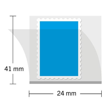HAWID - Tilskårne - 24x41 mm - Glasklar - 50 stk