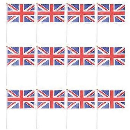 50 stk. Union Jack Håndviftende Flagg Royal Jubilee UK GB Storbritannia Flagg