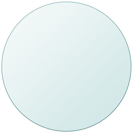 vidaXL Bordsskiva härdat glas rund 700 mm