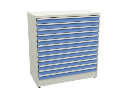 Treston 61807023 Hurts Typ 130/140-23, lådor (st x höjd mm): 8x100, 1x150, 1x250, Garageinredning & förvaring