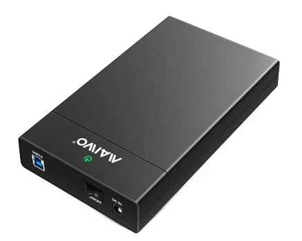 Deltaco External HDD enclosure, USB 3.0, 3,5" HDD, USB-A, black