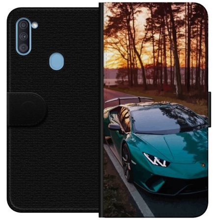 Samsung Galaxy A11 Lompakkokotelo Urheiluauto Lamborghini Racing Supercar