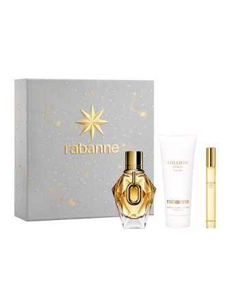 Paco RabanneRabanne Million Gold Set cont.: Eau de Parfum Refillable 50 ml (GH 1643462) + Body Lotion 100 ml + Eau de Parfum 10 ml (for free) 1.0items