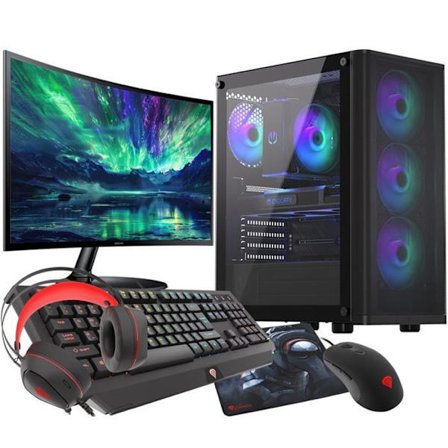 VIST PC Gaming Ryzen 7 5700X - RAM 32Go - RTX 5060 - SSD 1To M.2 - WIFI - 27" - W11