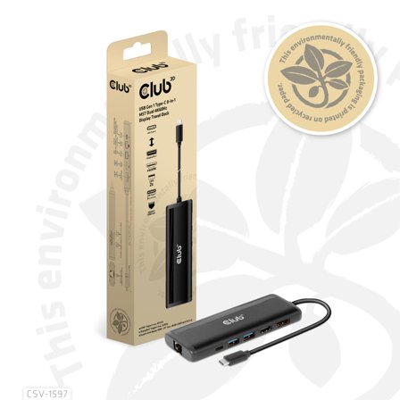 Club 3D Usb Gen 1 Type-C 8-In-1 Mst