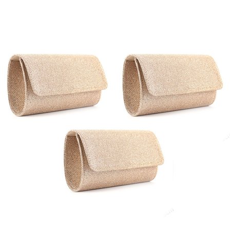 Läppälaukku kimaltelevilla yksityiskohdilla, irrotettava ketju, iltakäyttöön, illallislaukku, olkalaukku