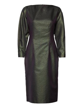 Phenomena Midi Dress Knälång Klänning Khakigrön Hálo