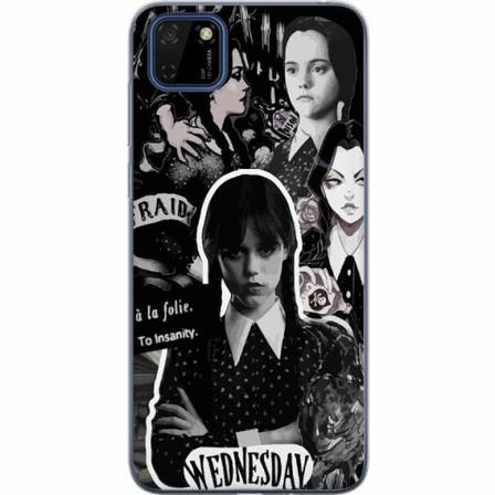 Huawei Y5p Genomskinligt Skal Wednesday Addams