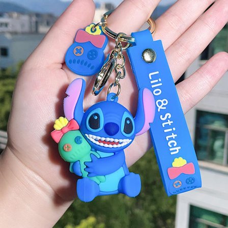 Anime Disney Stitch Keychain Novel Stitch Hugs Baby Doll - varastossa