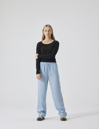 LMTD Nlfrilucca Poplin Pant - Blue - 170