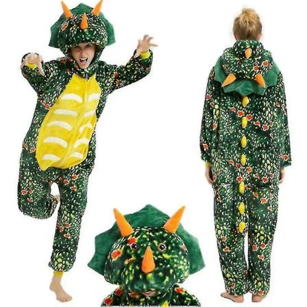 Unisex Voksen Kigurumi Dyrekarakter Kostume Onesie Pyjamas Onepiece S S Dragon-Green