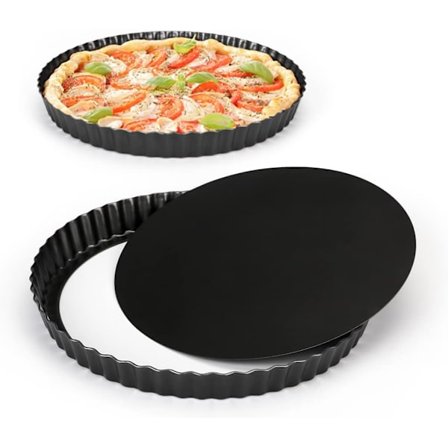 10,2 tommer kageform med aftagelig bund, non-stick quicheform, runde bageforme til bagning