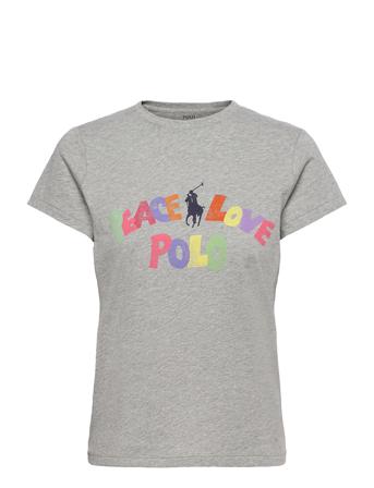 40/1 Cotton Jersey-Ssl-Tsh Grey Polo Ralph Lauren