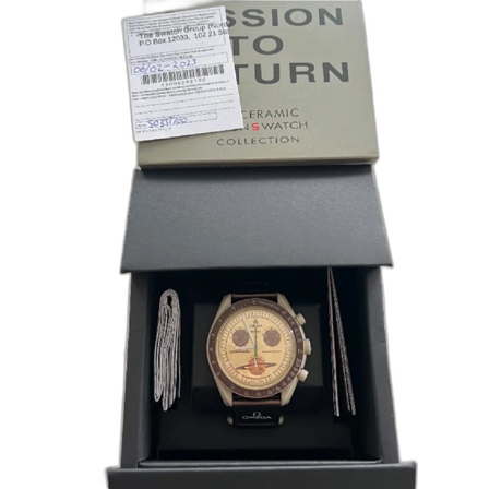 Omega x swatch mission to Saturn