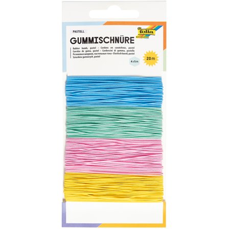 Elastic jewellery wire 4 x 5 m Pastel