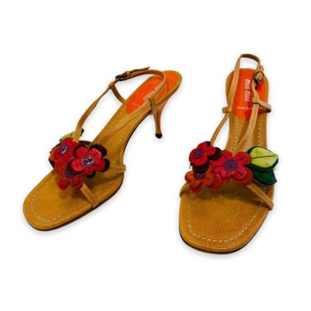 Miu Miu Pre-owned, sandales Bruin, Dames, Maat:39 EU