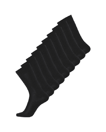 Dovre Ekologisk Ull, Strumpor. 9-pack, Flerfärgad Strumpor Herr Svart 48/50