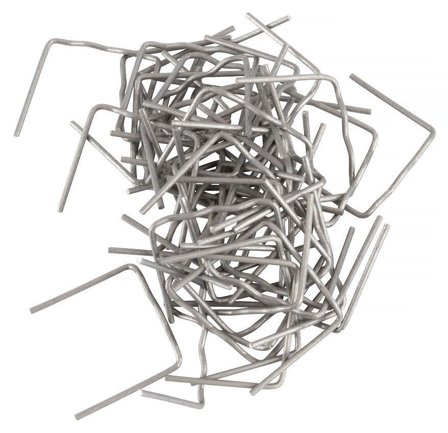 PELA 554165 Klammer til plastsveising, 0,8 mm, rett, 50‐pakning, Sveising