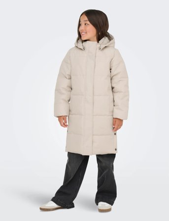 Kids Only Kogirene Life Puffer Coat Otw Noos - Cream - 146