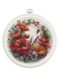 Stickpackung Bild Mohn