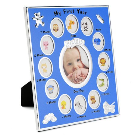 Baby First Year Minnesak Bild Fotoram Legering Multi Tavelramar För Nyfödda Heminredning