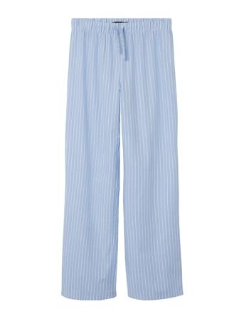 Nlffouipe Poplin Straight Pant Bottoms Trousers Blue LMTD