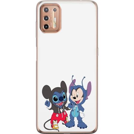Motorola Moto G9 Plus Genomskinligt Skal Stitch musse pigg