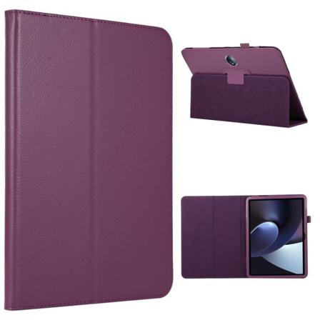 SKALO OnePlus Pad Duofold Litchi Suojakotelo - Violetti Purple