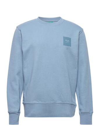 Lyø Organic Sweat O'neck Sweat-shirt Tröja Blå H2O