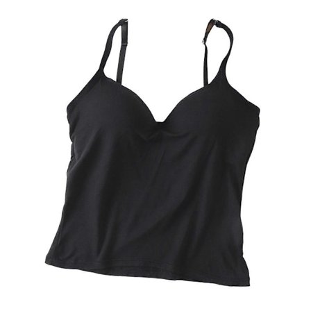 Dame Tanktop med Indbygget BH Justerbar Spaghetti Strop Tanktop til Kvinder Formel Daglig Fest Bal