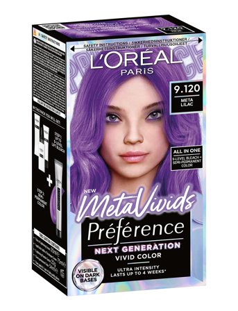 L'Oréal Paris L'oréal Paris, Recital Préférence, Metavivids, 9.120 Meta Lilac - Purple - 1 pcs