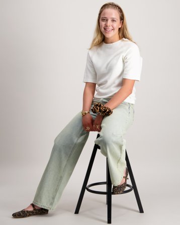 Instinct Girls s/s sweater Blanc Pulls Fille - Kids Brand Store