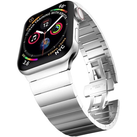 Apple Watch Armband Rostfritt Stål Till 38mm/40mm/41mm – Silver