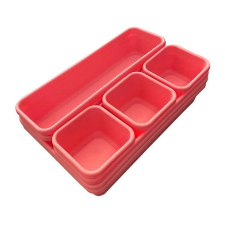 Skuffe Organizers Opbevaringsboks PINK