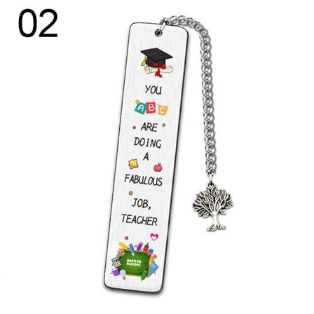 Bokmärken i rostfritt stål Boksidhållare 02 02